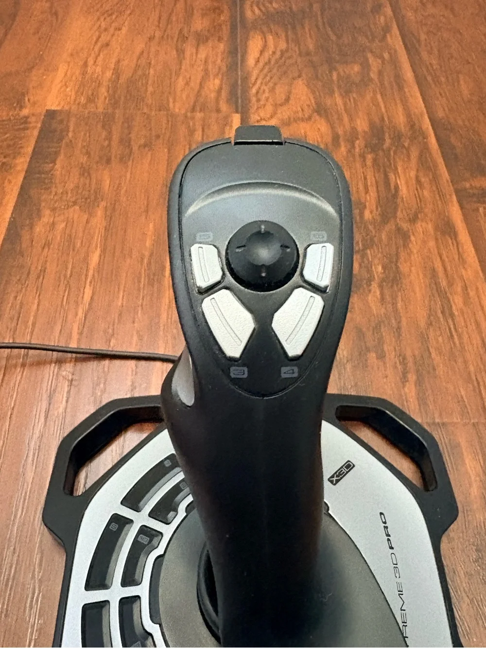Logitech Black and Silver USB Flight Joystick Controller